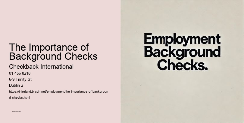 The Importance of Background Checks